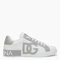 Dolce&Gabbana Portofino White/Grey Leather Trainer