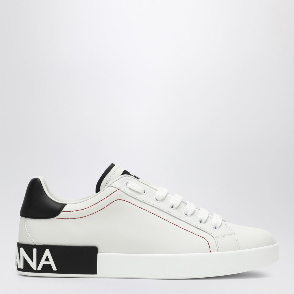 Dolce&Gabbana Portofino White/Black Leather Trainer