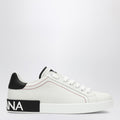 Dolce&Gabbana Portofino White/Black Leather Trainer