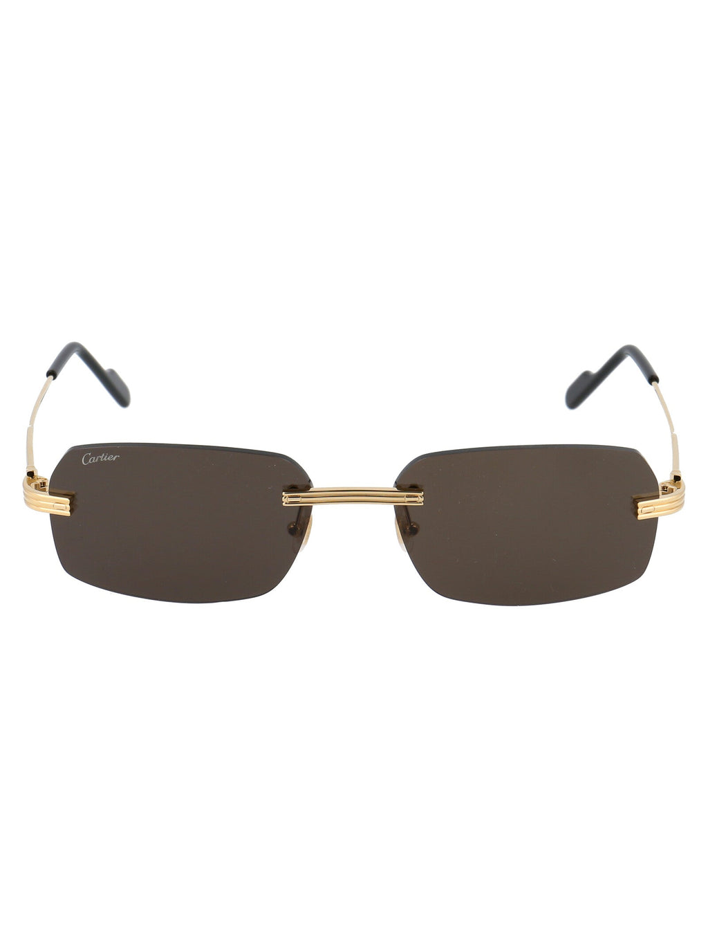 CARTIER Sleek Gold Metal Sunglasses for Men Banlieue91