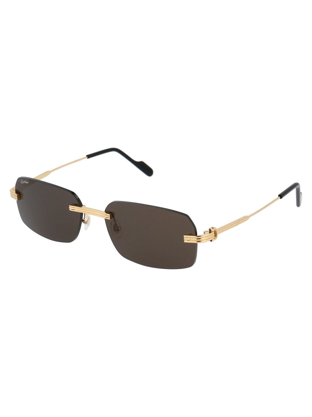 CARTIER Sleek Gold Metal Sunglasses for Men Banlieue91