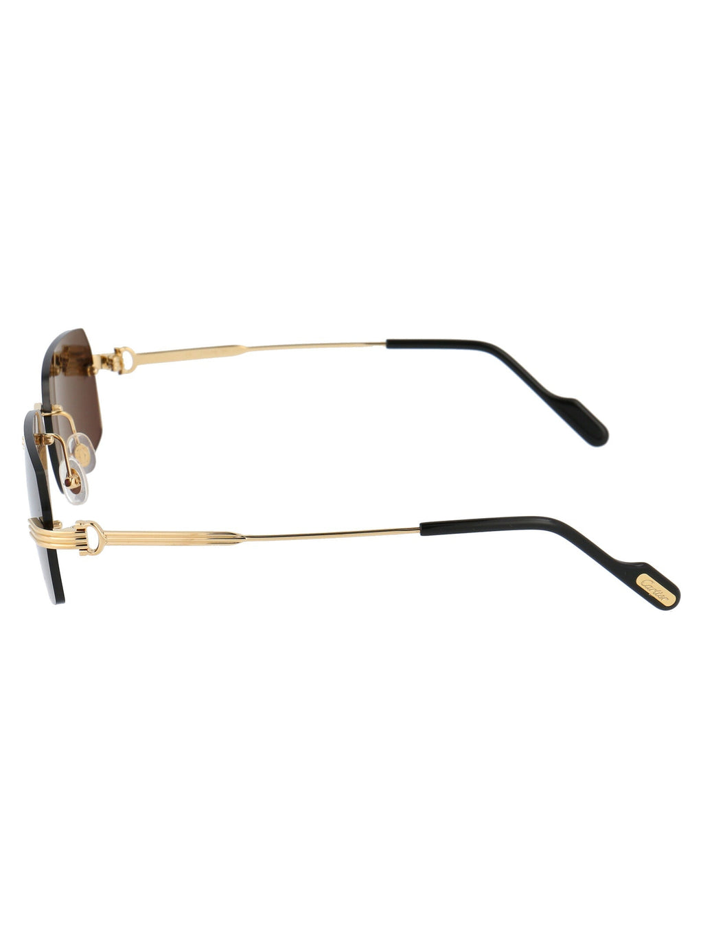 CARTIER Sleek Gold Metal Sunglasses for Men Banlieue91