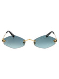 CARTIER Elegant Women's Metal Mini Sunglasses
