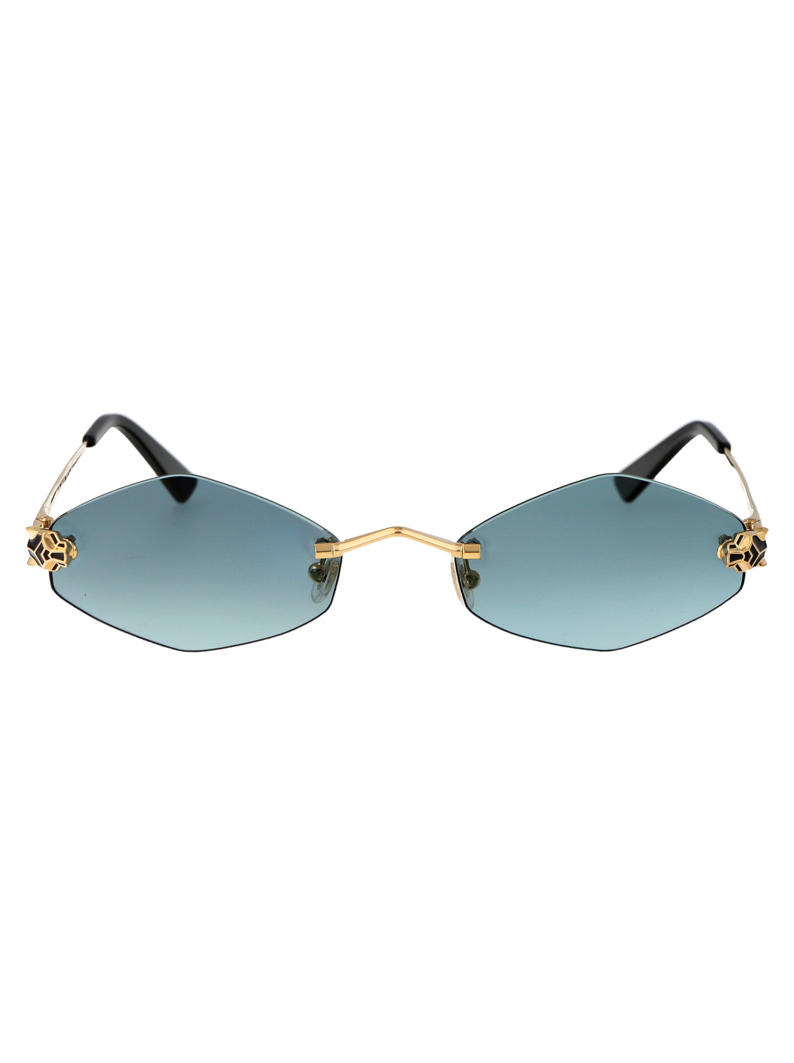 CARTIER Elegant Women's Metal Mini Sunglasses