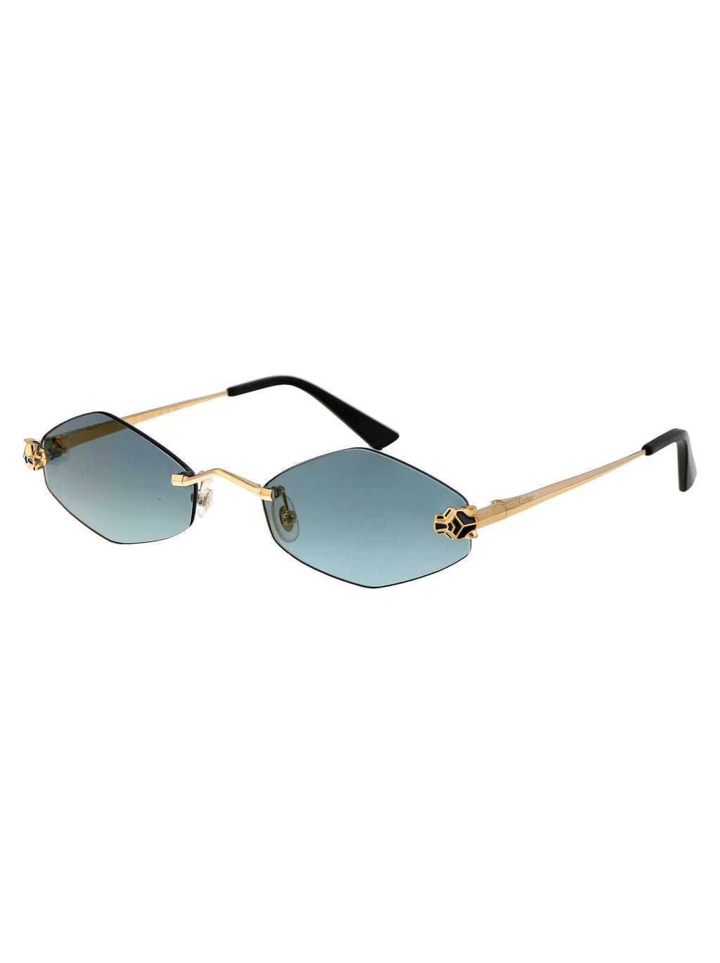 CARTIER Elegant Women's Metal Mini Sunglasses