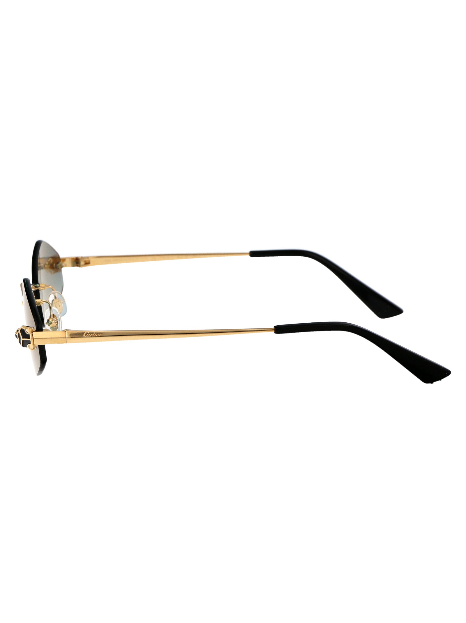 CARTIER Elegant Women's Metal Mini Sunglasses