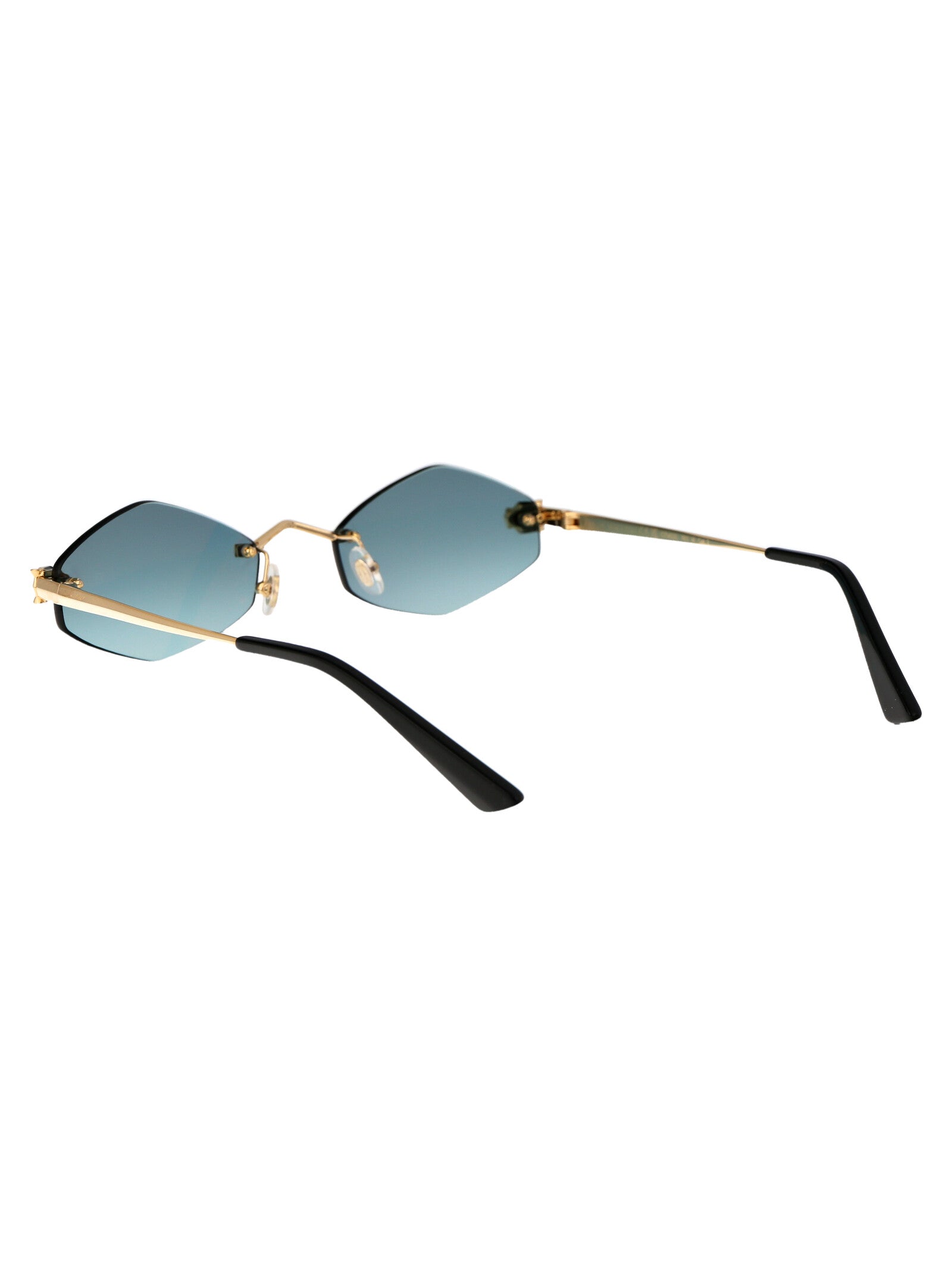CARTIER Elegant Women's Metal Mini Sunglasses