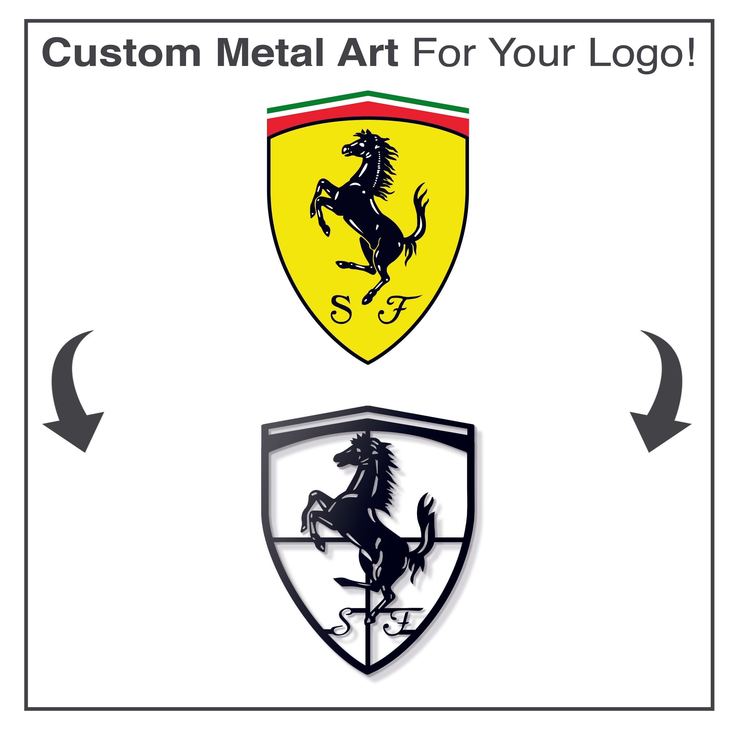 Custom Metal Car Emblem - MT0929 Modello Turbo