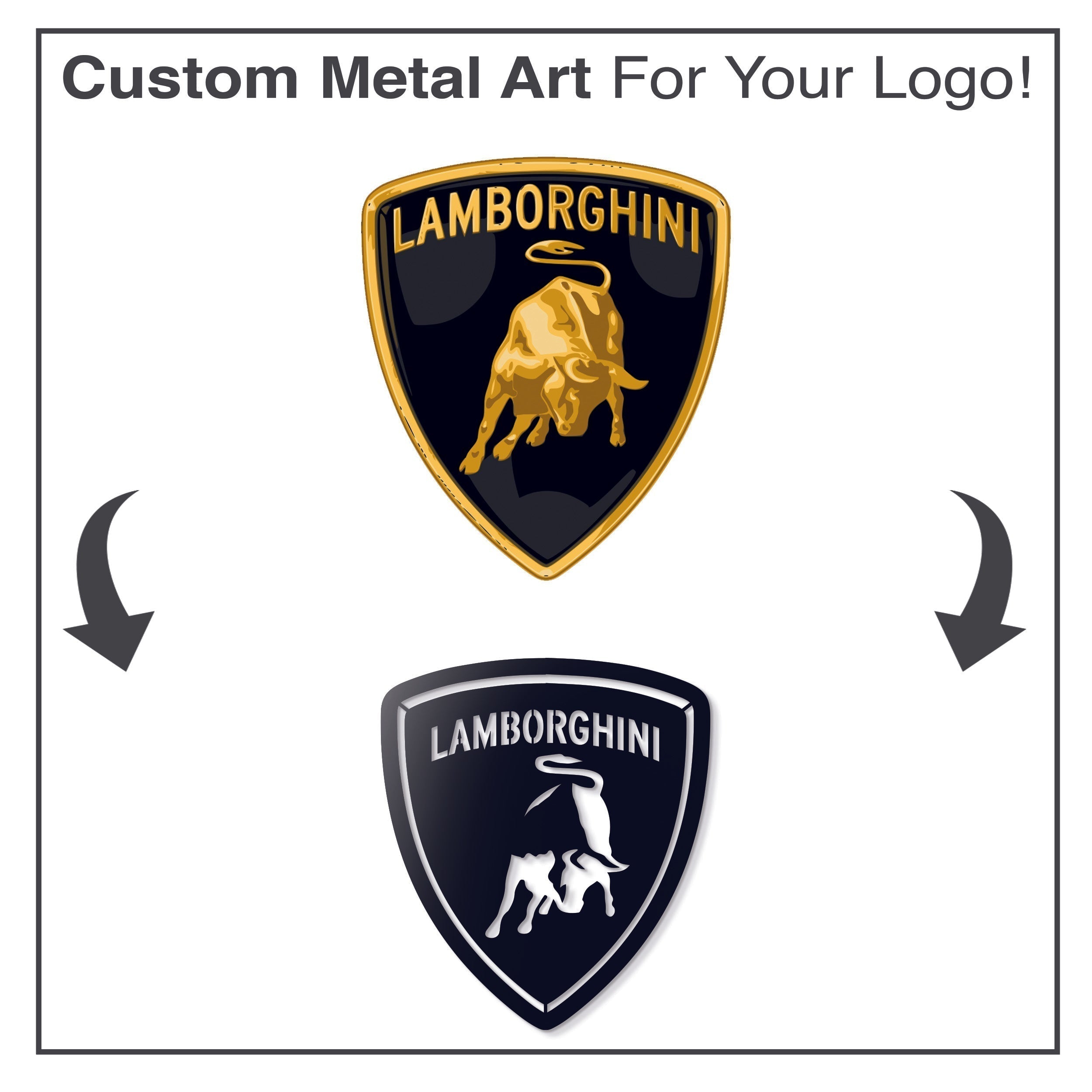 Custom Metal Car Emblem - MT0929 Modello Turbo