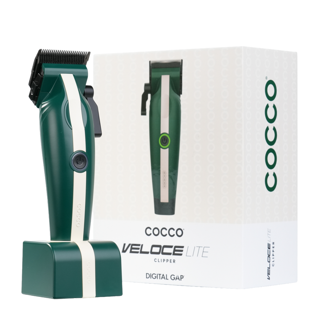 COCCO® Veloce Lite Clipper (Green/White Stripe) Cocco Hair Professional