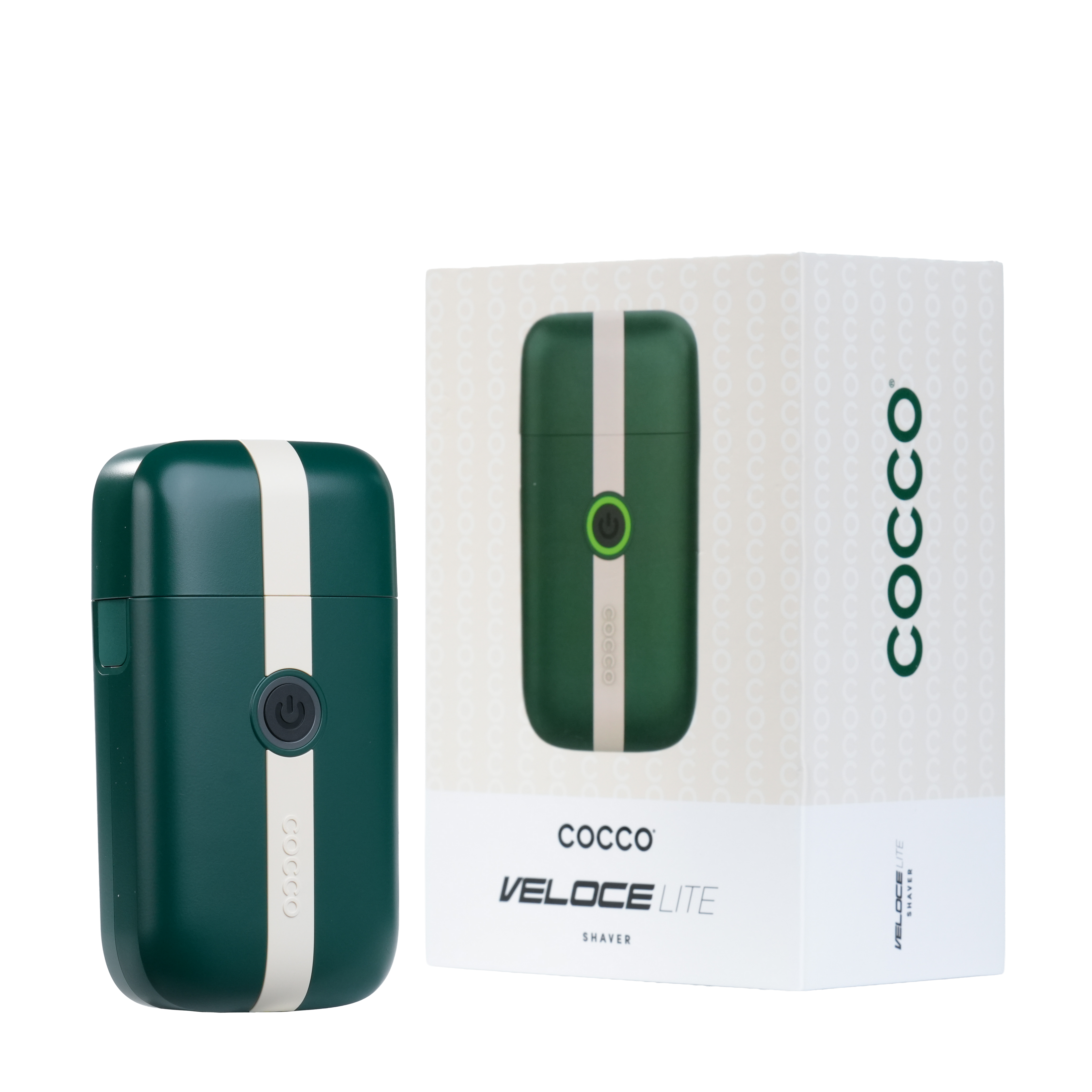 COCCO® Veloce Lite Shaver (Green/White Stripe)
