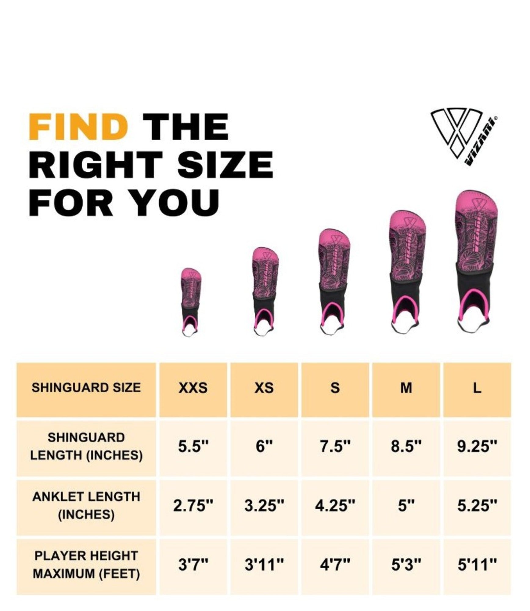 Vizari Cali Soccer Shin Guard with Ankle Protection – Pink/Black Vizari Sports