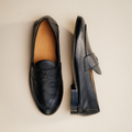 Men's Black Pebbled Leather Centesimo Del Toro Shoes