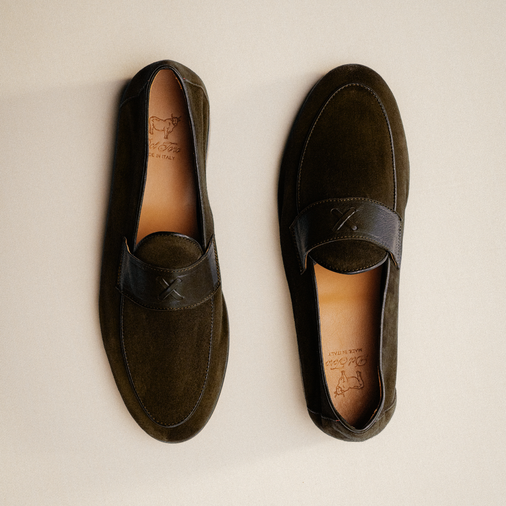 Men's Dark Brown Suede Centesimo Del Toro Shoes