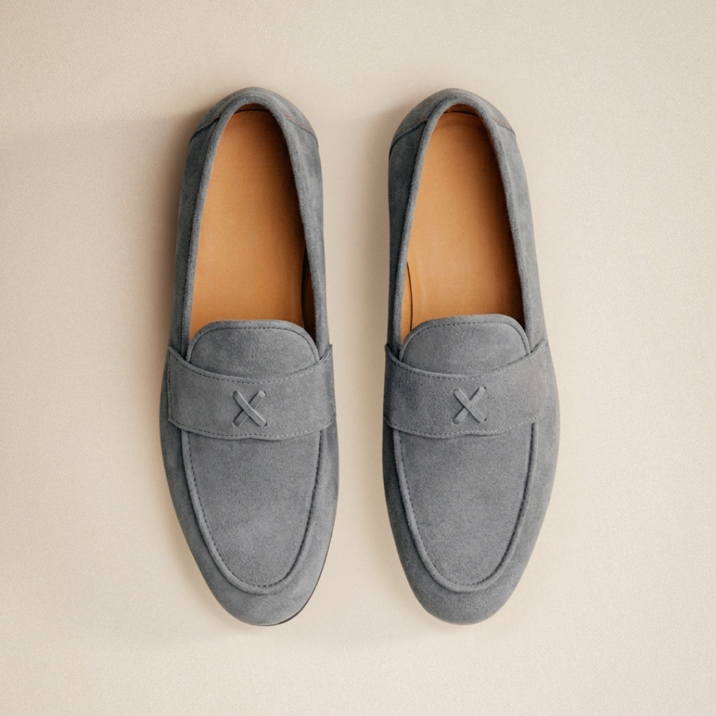 Men's Grigio Suede Centesimo Del Toro Shoes
