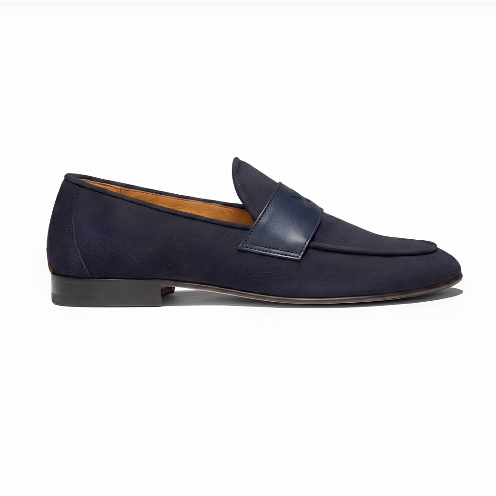 Men's Navy Suede Centesimo Del Toro Shoes