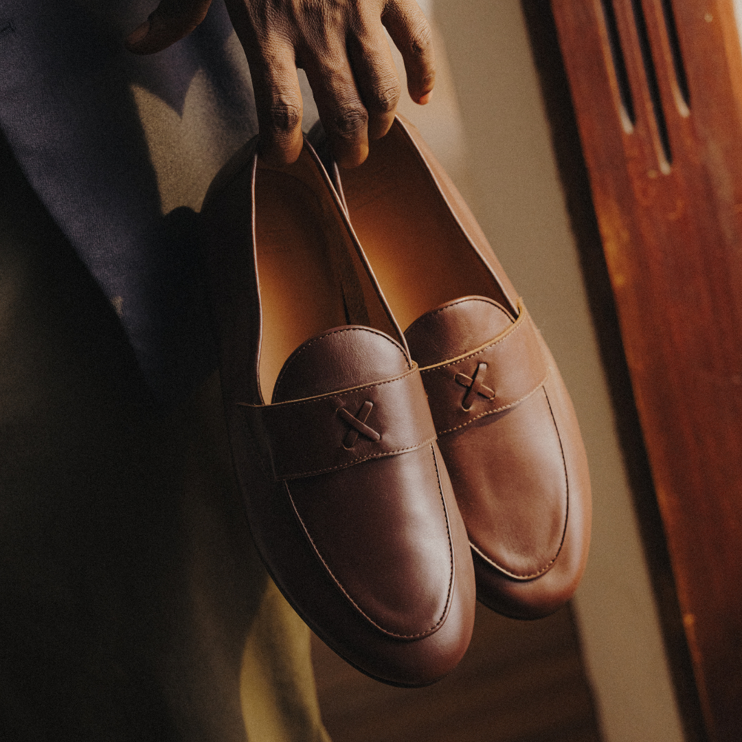 Men's Brown Leather Centesimo Del Toro Shoes