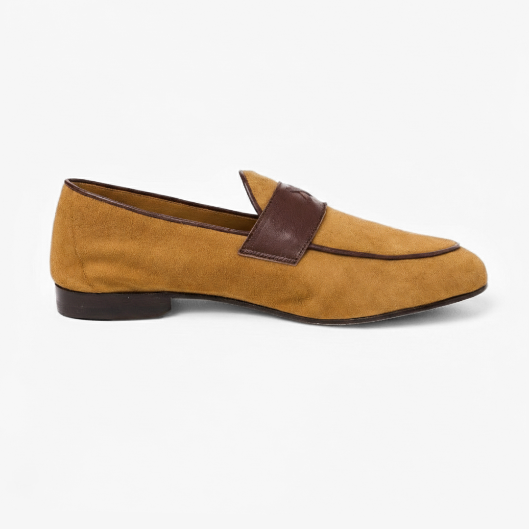 Men's Tan Suede Centesimo Del Toro Shoes
