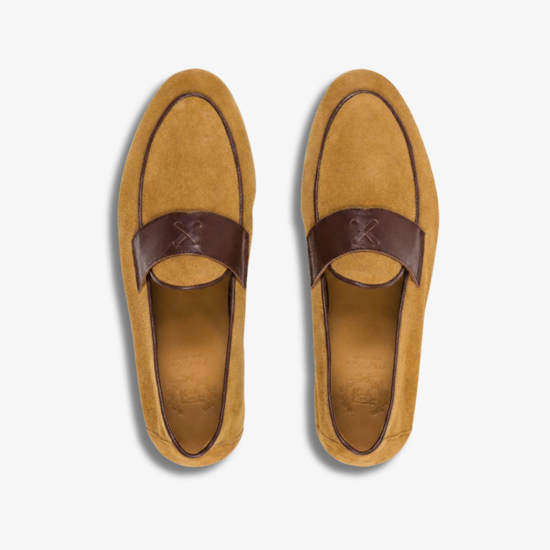 Men's Tan Suede Centesimo Del Toro Shoes
