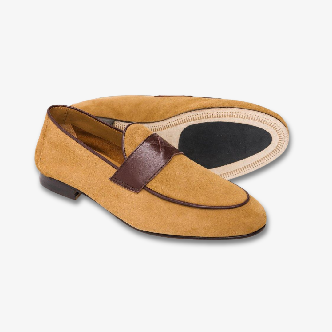 Men's Tan Suede Centesimo Del Toro Shoes