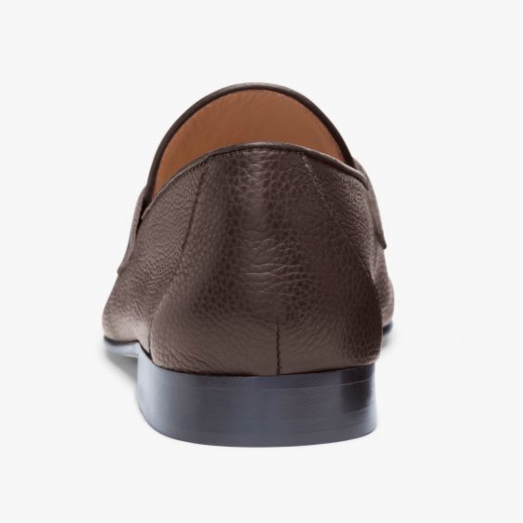 Men's Brown Pebbled Leather Centesimo Del Toro Shoes