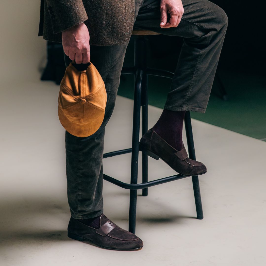 Men's Dark Brown Suede Centesimo Del Toro Shoes