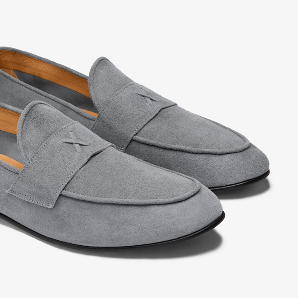 Men's Grigio Suede Centesimo Del Toro Shoes