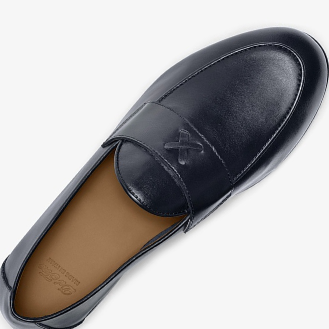 Men's Black Leather Centesimo Del Toro Shoes
