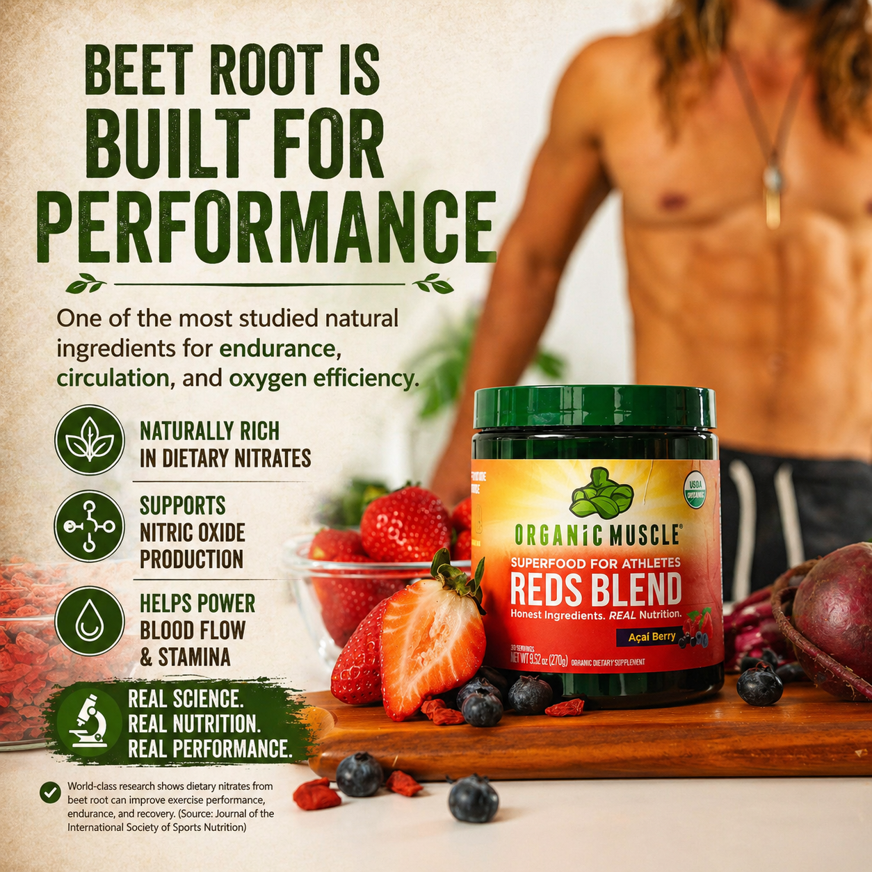 Reds Blend Organic Muscle Fitness Supplements
