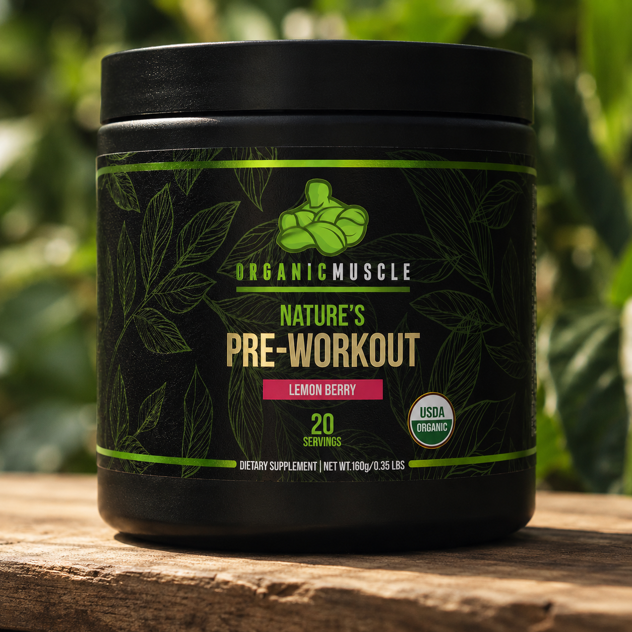 Pre-Workout - Lemon Berry Organic Muscle Fitness Supplements