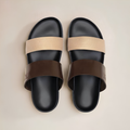 Men's Brown & Tan Cinturini Sandal Del Toro Shoes