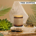3.5oz Grapefruit + Pomelo Natural Coconut Apricot Wax Candle