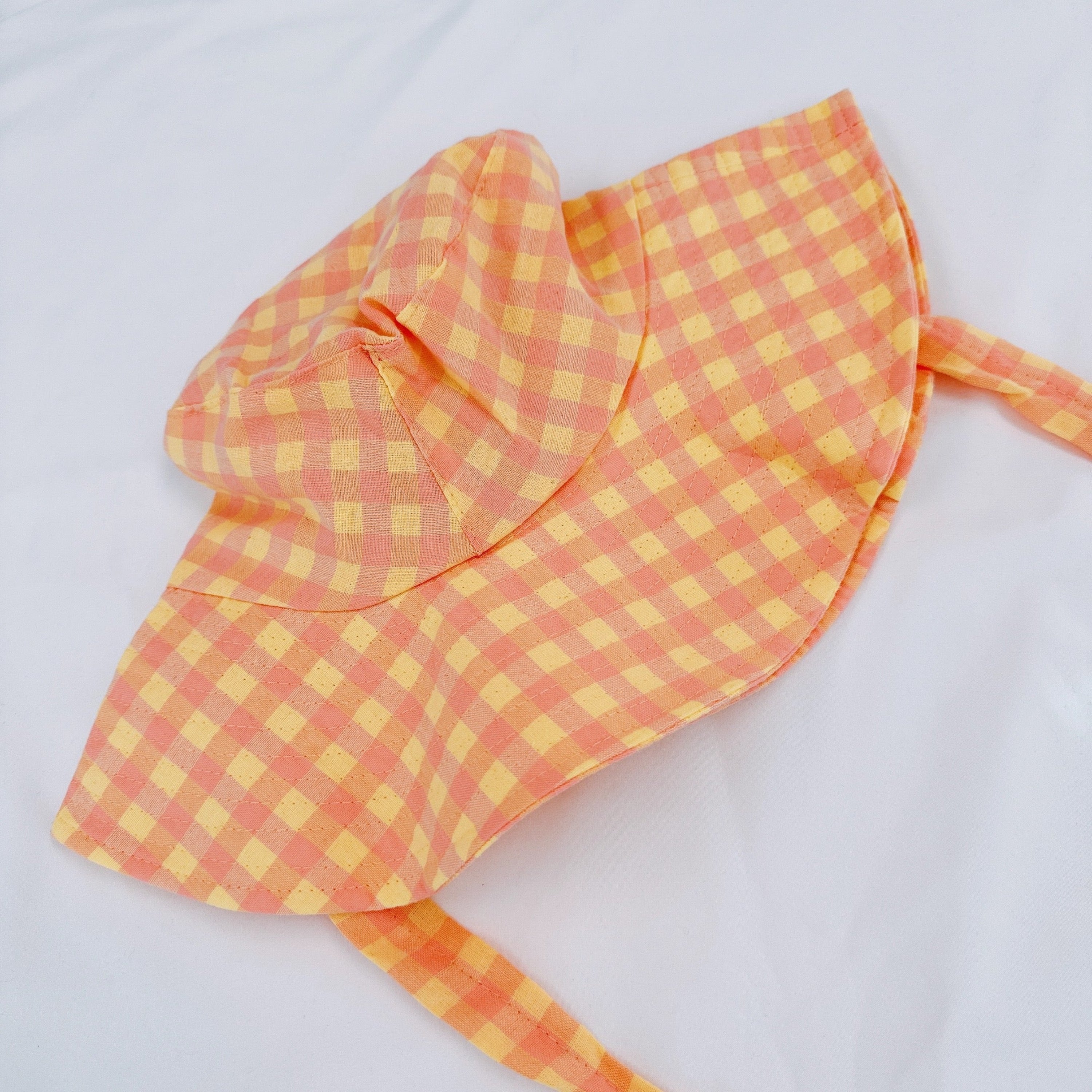 Color Palette Gingham Beach Hat Ellisonyoung.com