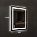 Compact Edge Glow LED Bathroom Mirror HAUSVITA