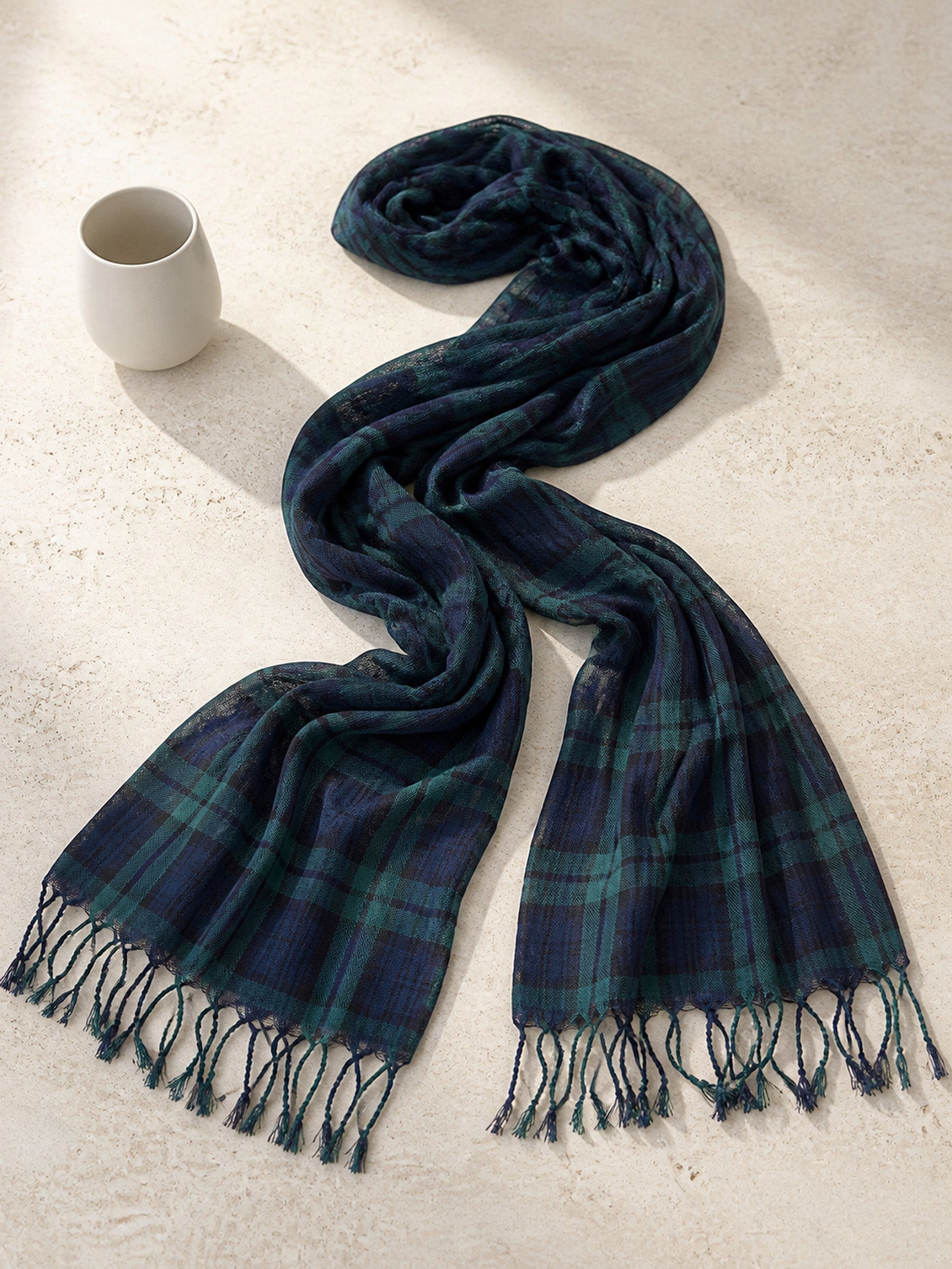 Cotton Linen Lightweight Soft Scarf LINTICO
