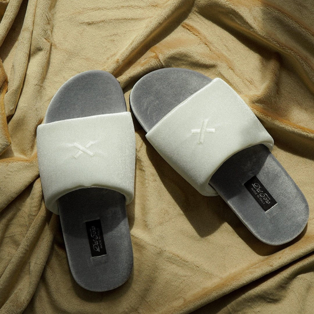 Women's Grigio & Cream Velvet House Slide Del Toro Shoes