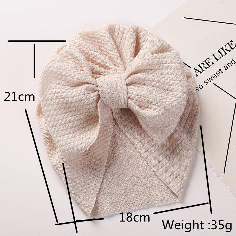 Pit Strip Children's Hat Double Bow Baby Baotou Cap Baby Warm Indian Tire Cap V.I.P Digital Presence
