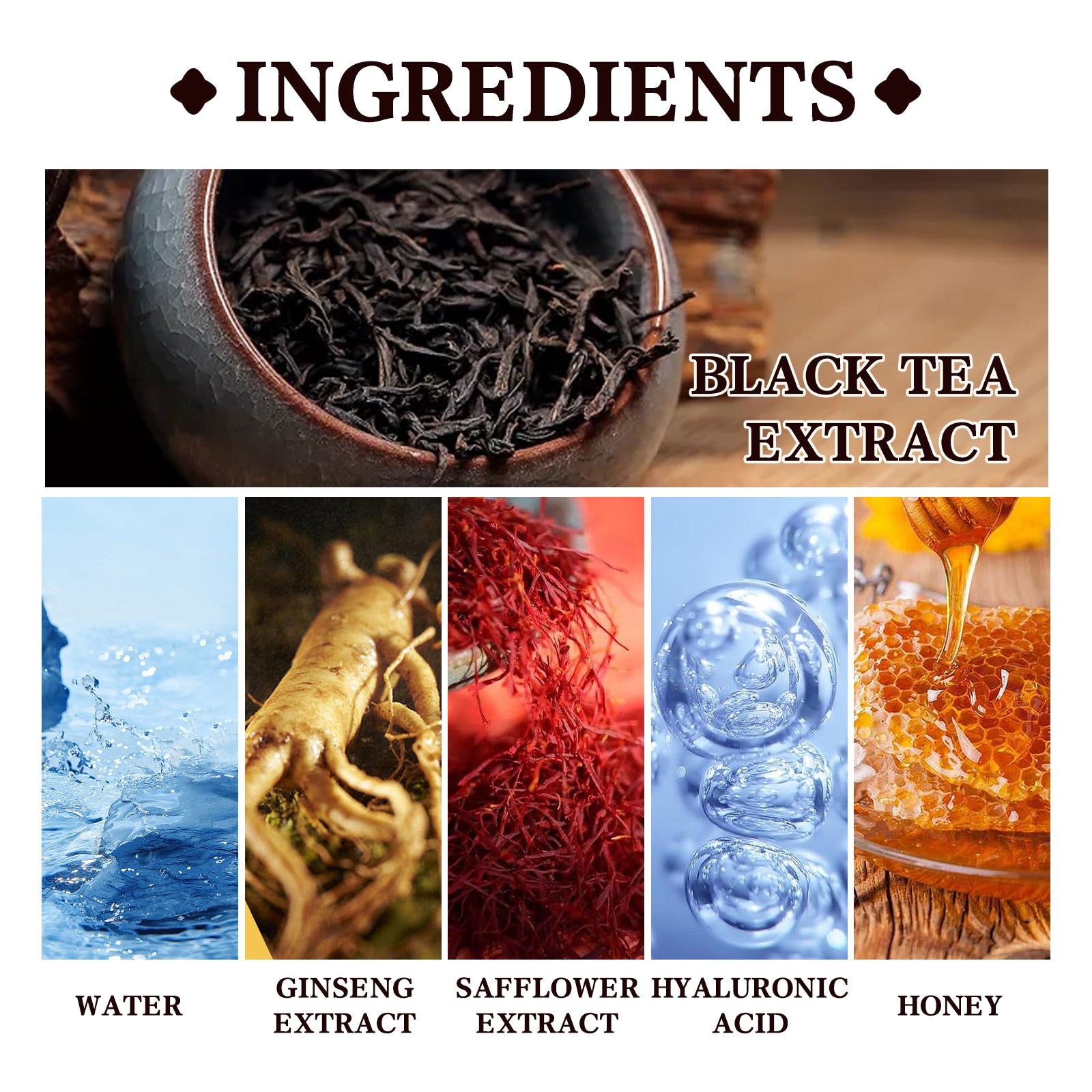 Black Tea Extract Cleansing Mask, Clean And Delicate Pore Brightening Skin Rejuvenating Daub Type Facial Mask