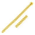 10k Yellow Gold Semi Solid Miami Cuban Bracelet (9.10 mm) Bids.com