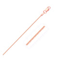 14k Rose Gold Round Wheat Chain (1.00 mm) Bids.com