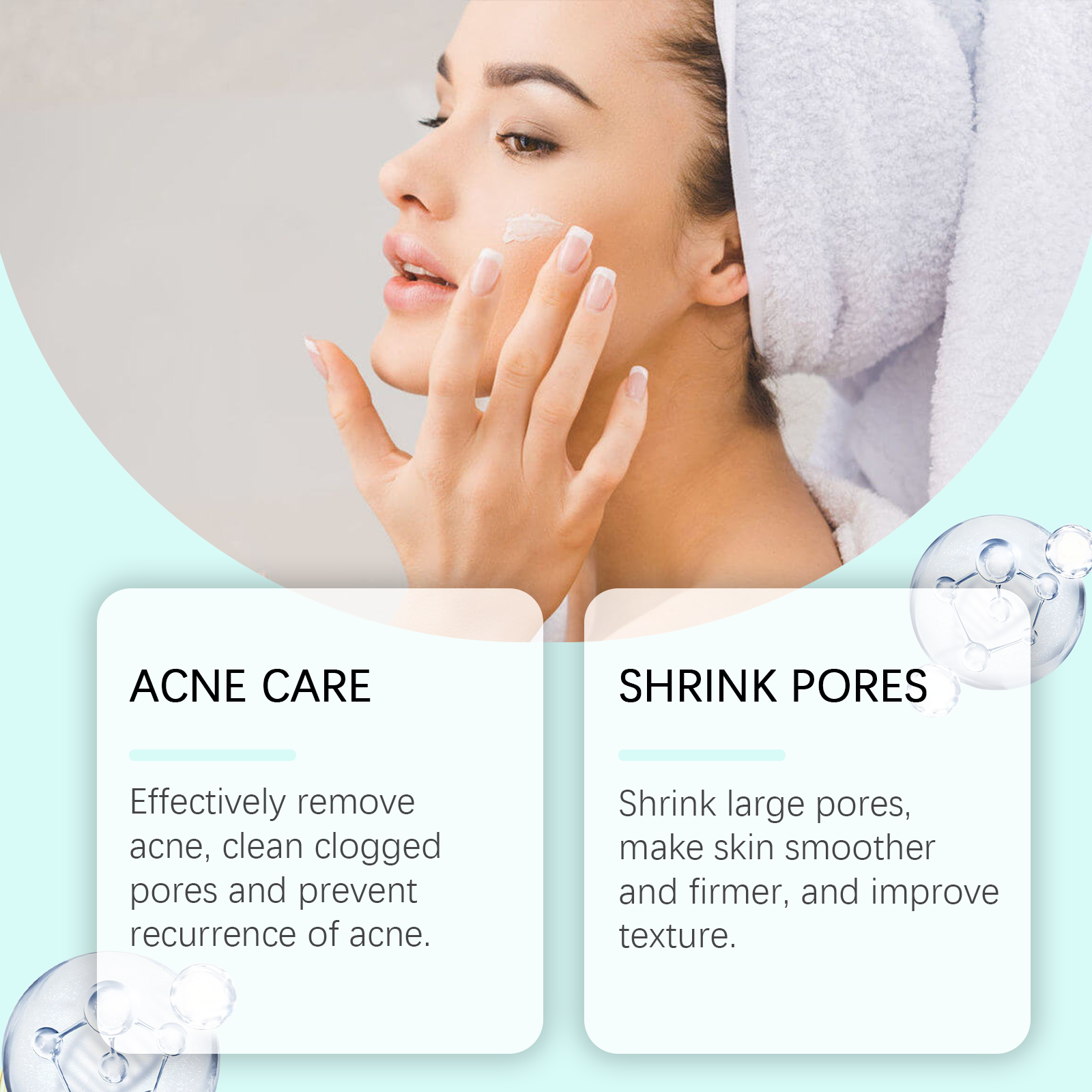 Azelaic Acid Acne Cream, Oil Control Gentle Moisturizing Acne Skin Moisturizing Daily Facial Cream