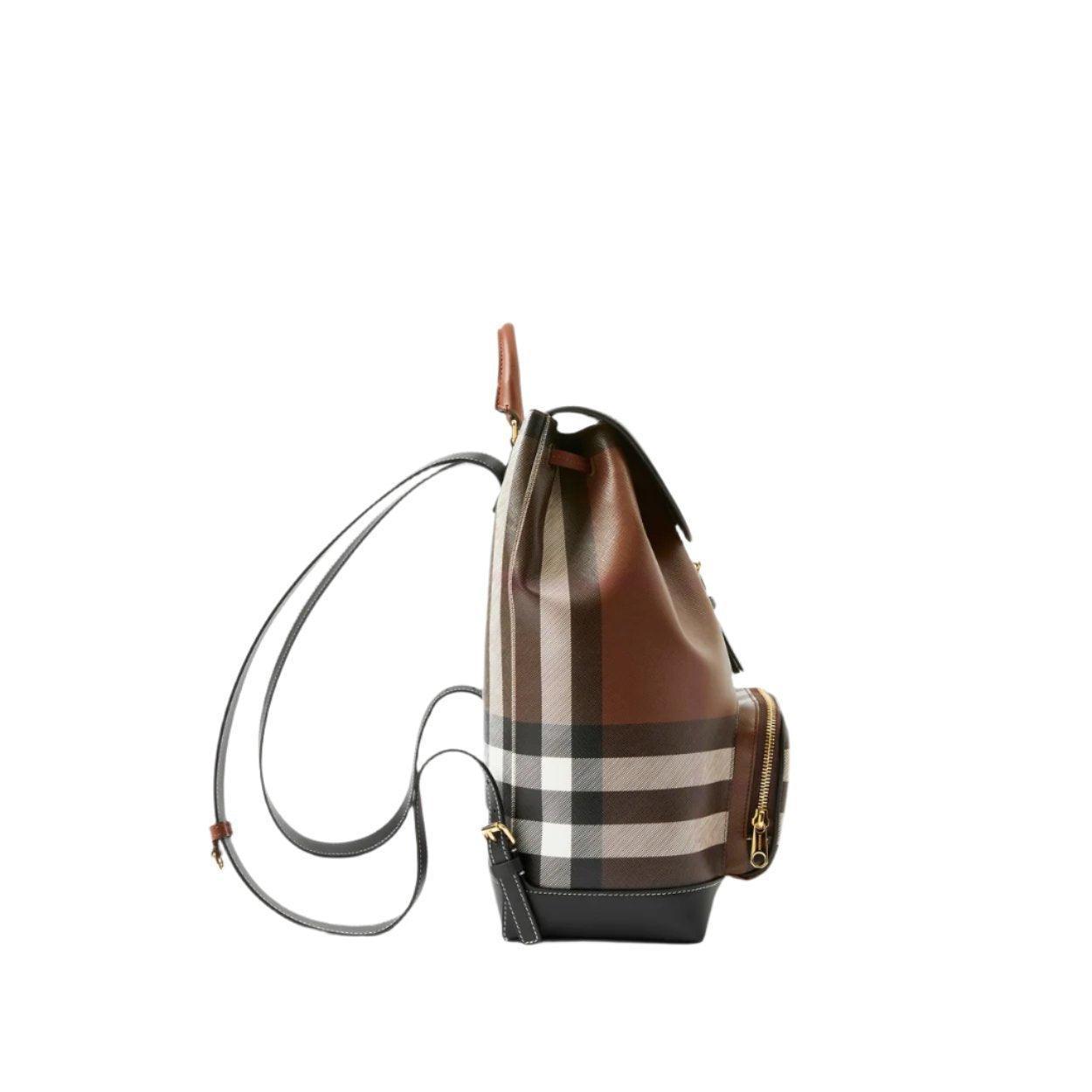 Burberry Medium Check Coated Canvas Backpack Banlieue91
