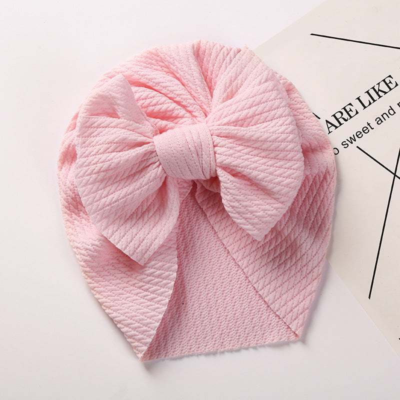 Pit Strip Children's Hat Double Bow Baby Baotou Cap Baby Warm Indian Tire Cap V.I.P Digital Presence