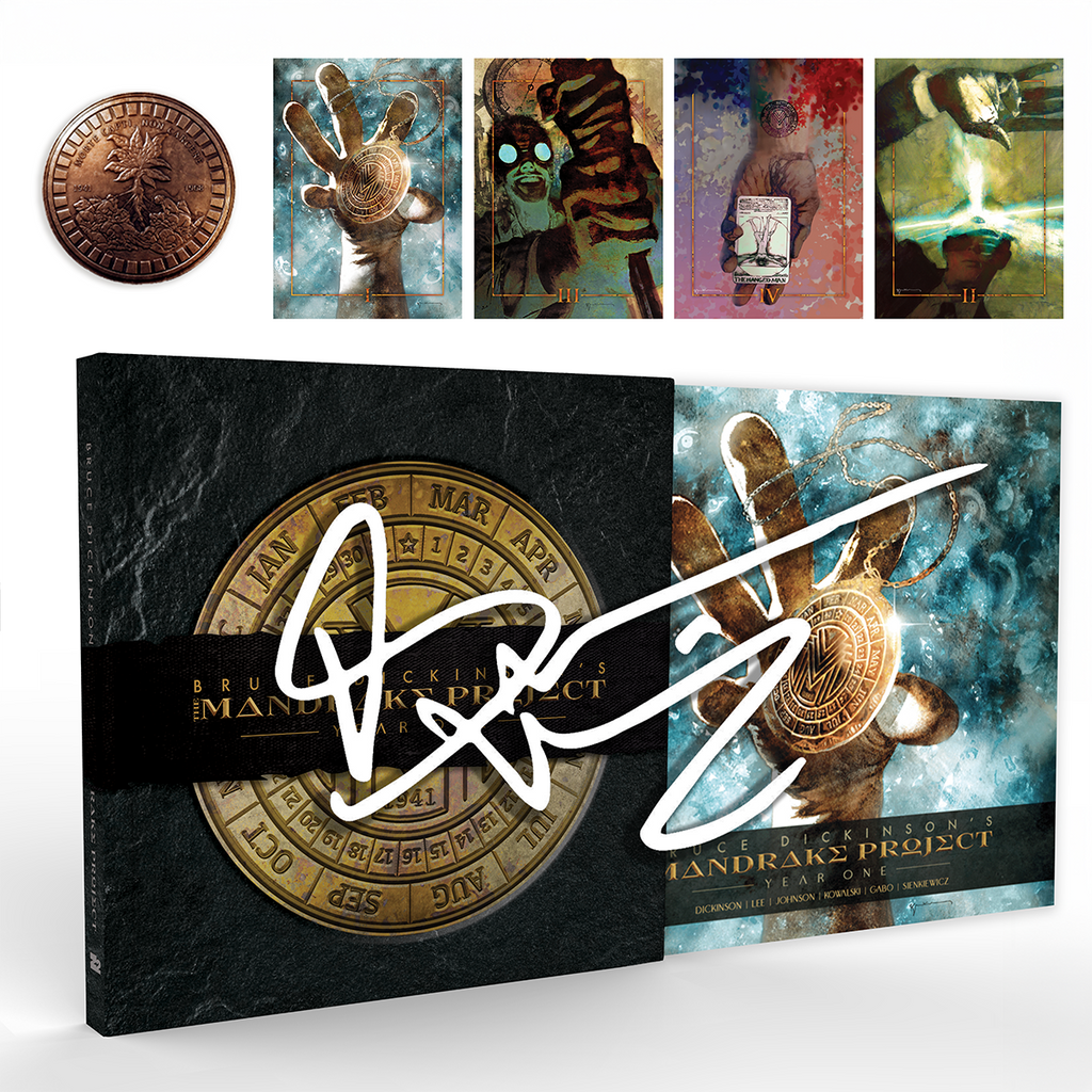 BRUCE DICKINSON'S THE MANDRAKE PROJECT: YEAR ONE (Platinum Signed Edition) Z2 Comics