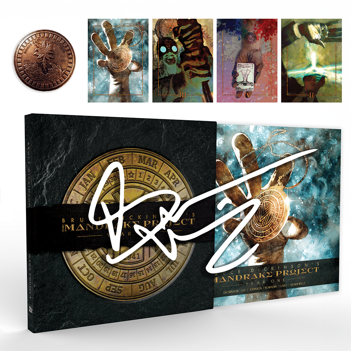 BRUCE DICKINSON'S THE MANDRAKE PROJECT: YEAR ONE (Platinum Signed Edition) Z2 Comics