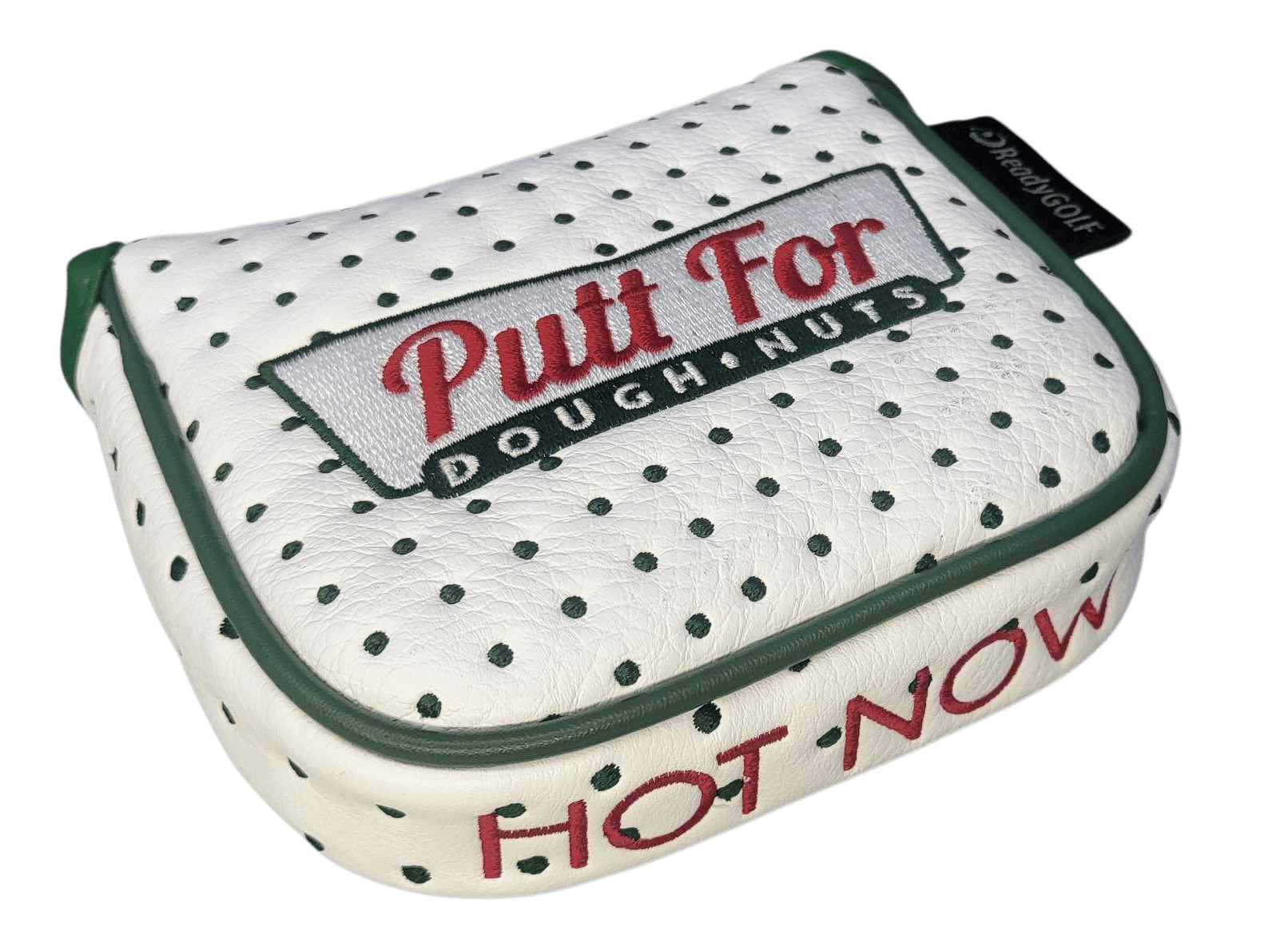 L.A.B. MEZZ OZ Embroidered Center-Shafted Putter Cover by ReadyGOLF - Donut Box (Putt for Dough-Nuts) ReadyGOLF LLC
