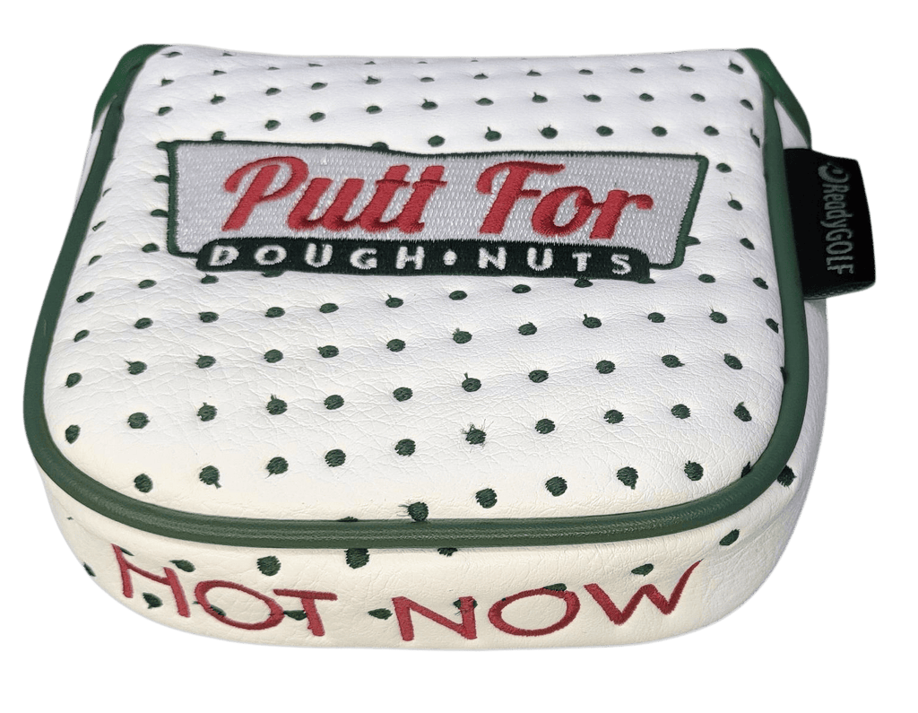 Donut Box (Putt for Dough-Nuts) Embroidered Mallet Putter Cover by ReadyGOLF ReadyGOLF LLC