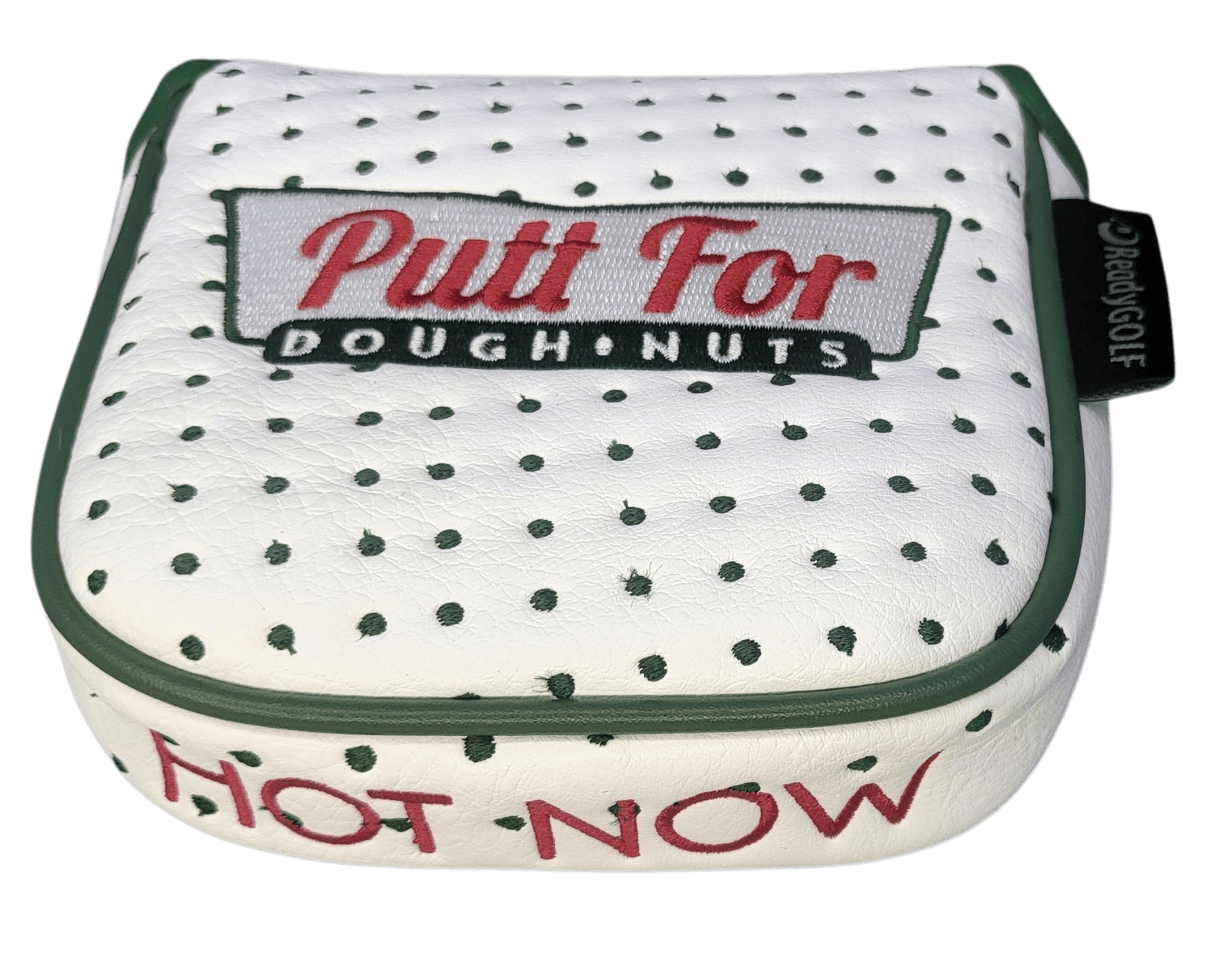 Donut Box (Putt for Dough-Nuts) Embroidered Mallet Putter Cover by ReadyGOLF ReadyGOLF LLC
