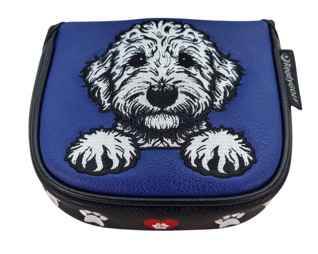 Labradoodle Embroidered Putter Cover by ReadyGOLF  -  Mallet