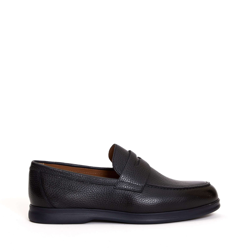 DOUCAL'S Moccasins with Hammered Texture Banlieue91
